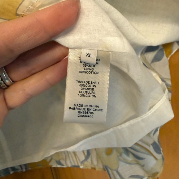 Rebecca Taylor Daphne Fleur Blue and Yellow Floral Blouse - Picture 6 of 8